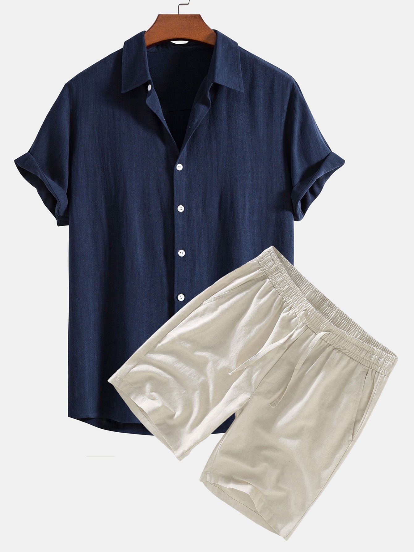 Linnen Set Korte Broek