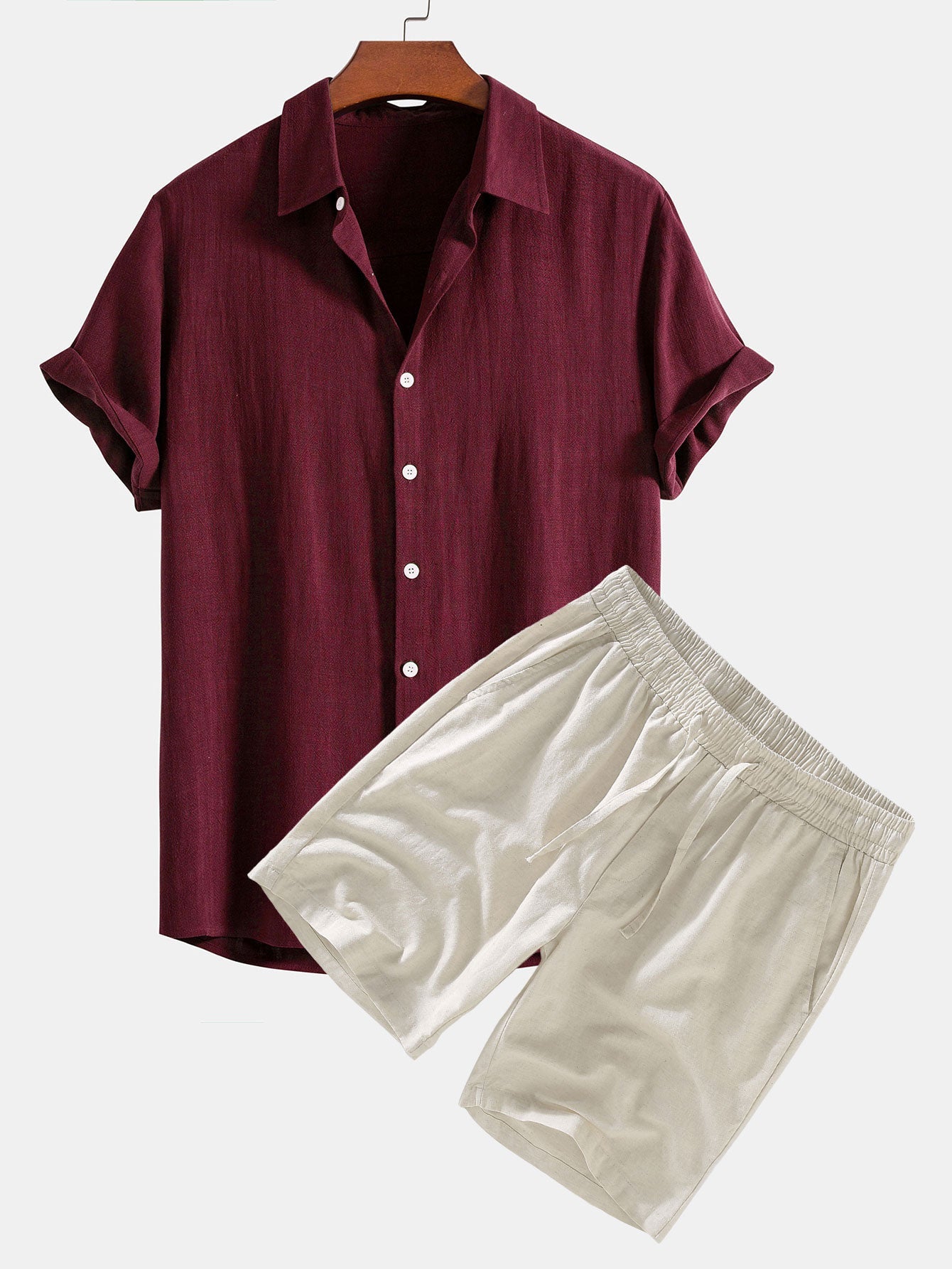 Linnen Set Korte Broek