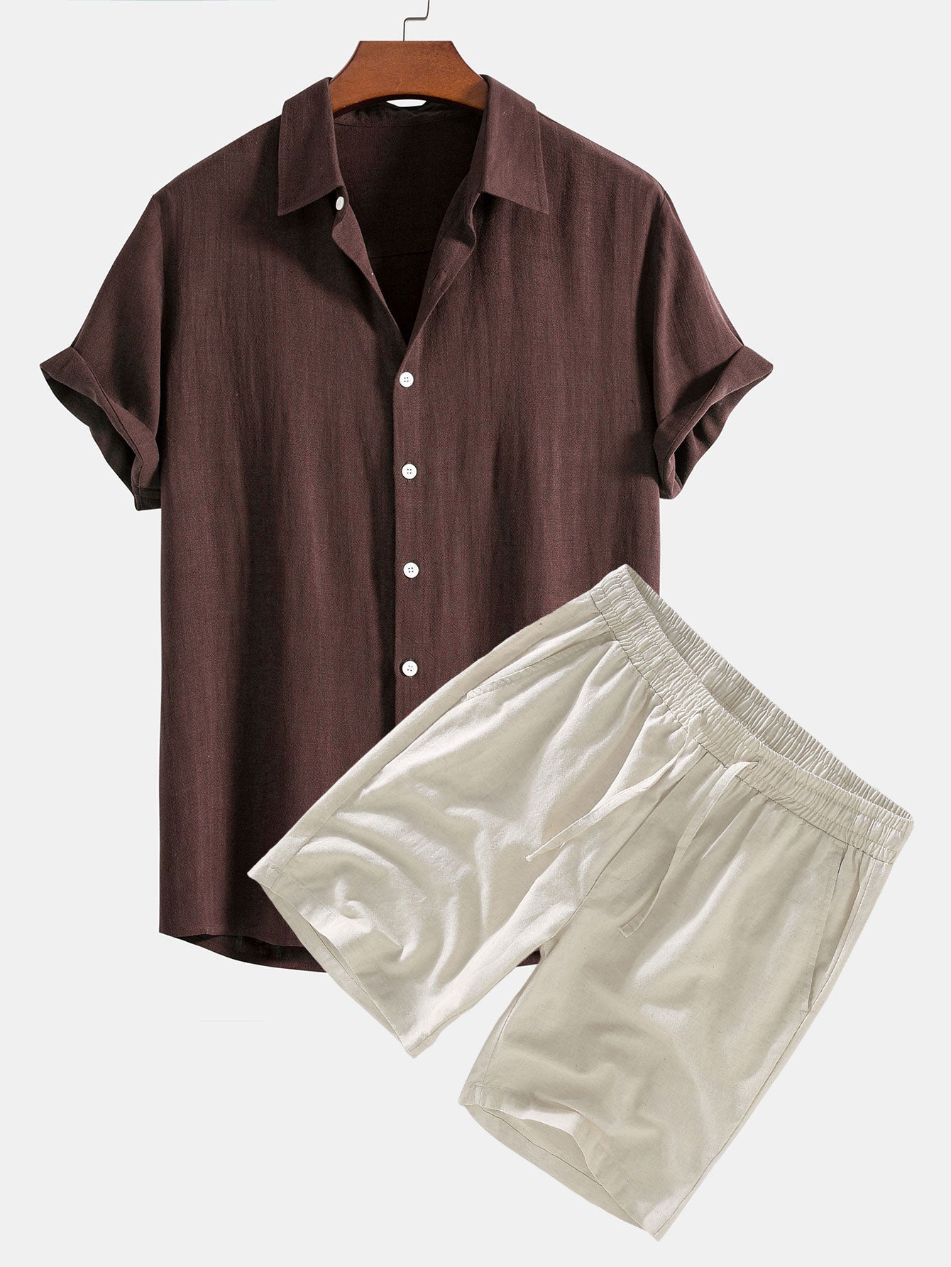 Linnen Set Korte Broek