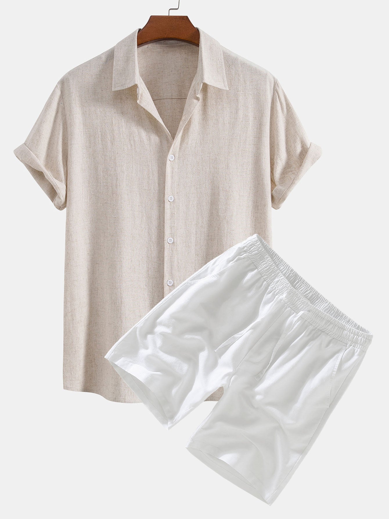Linnen Set Korte Broek