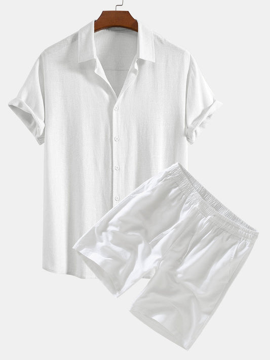 Linnen Set Korte Broek