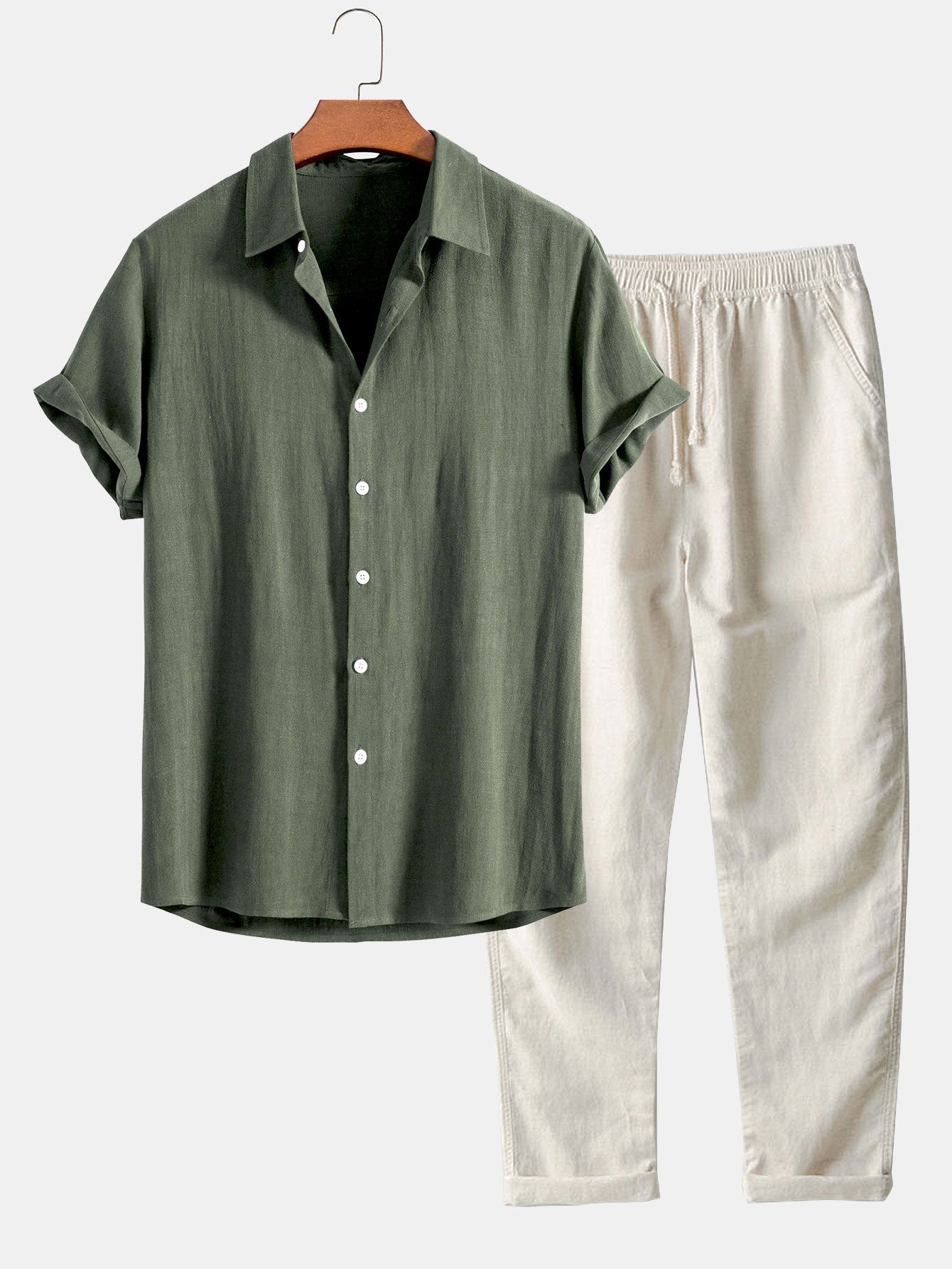Linnen Set Lange Broek