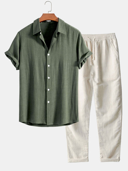 Linnen Set Lange Broek