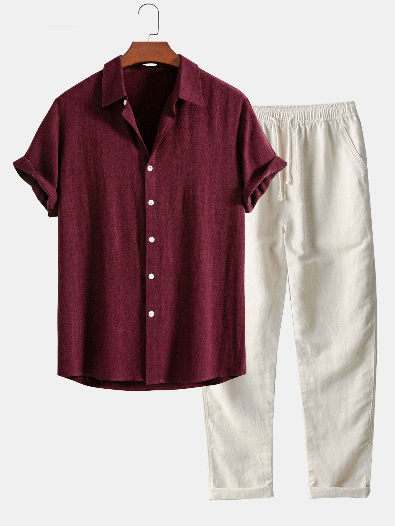 Linnen Set Lange Broek