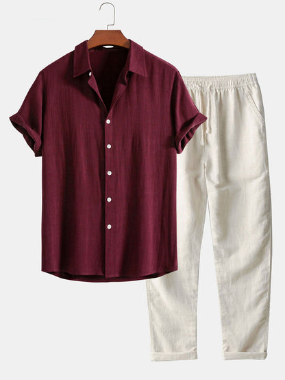 Linnen Set Lange Broek