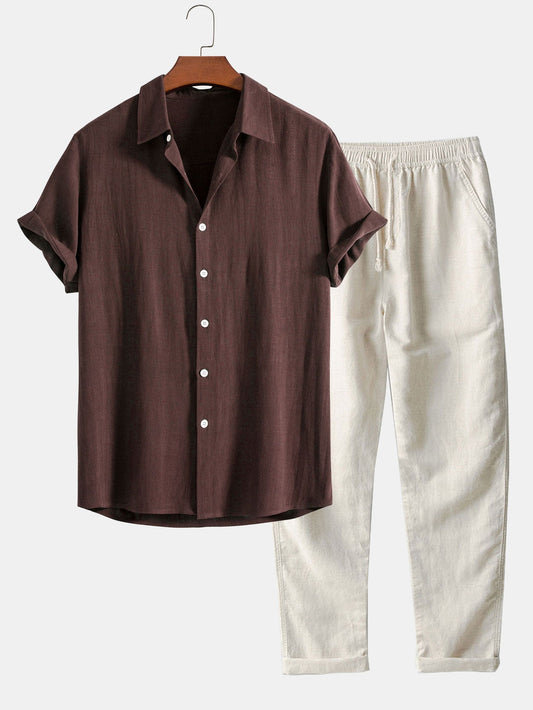 Linnen Set Lange Broek