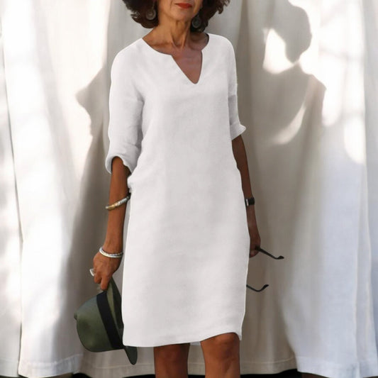Elegante V-hals Jurk