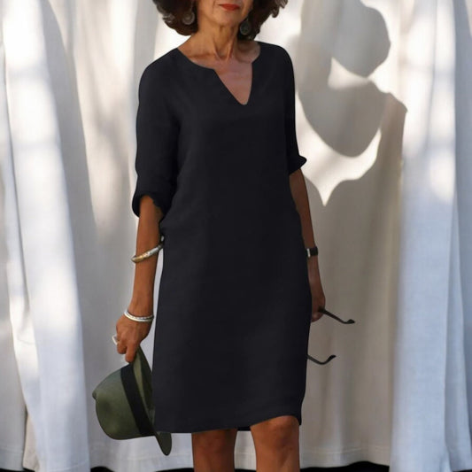 Elegante V-hals Jurk